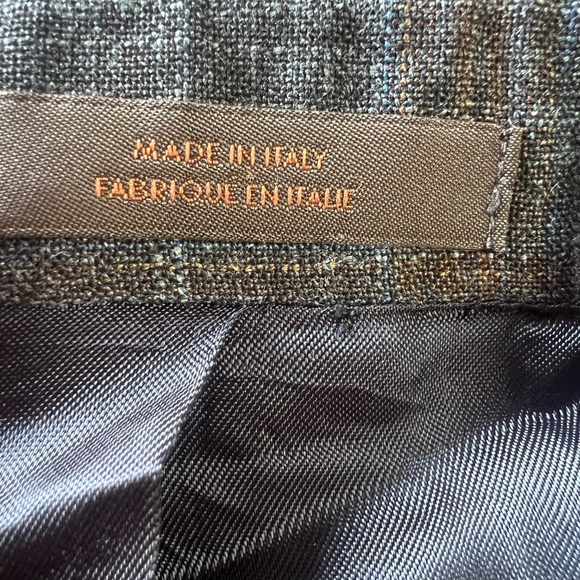 Monte Rosso Gray and Brown Checkered Blazer - Picture 2 of 4